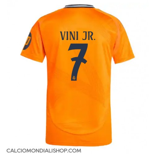 Maglie da calcio Real Madrid Vinicius Junior #7 Seconda Maglia 2024-25 Manica Corta